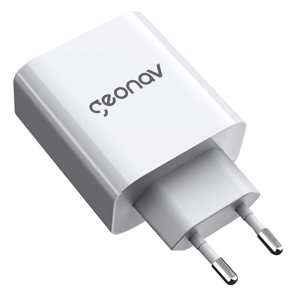 Encontraproduto.com.br - Carregador de Parede Com Duas Saidas CH48PDQCWT Geonav