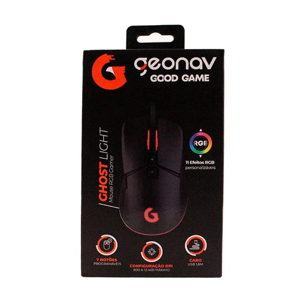 Encontraproduto.com.br - Mouse Gamer Phantom Light RGB G3MS01BK Geonav