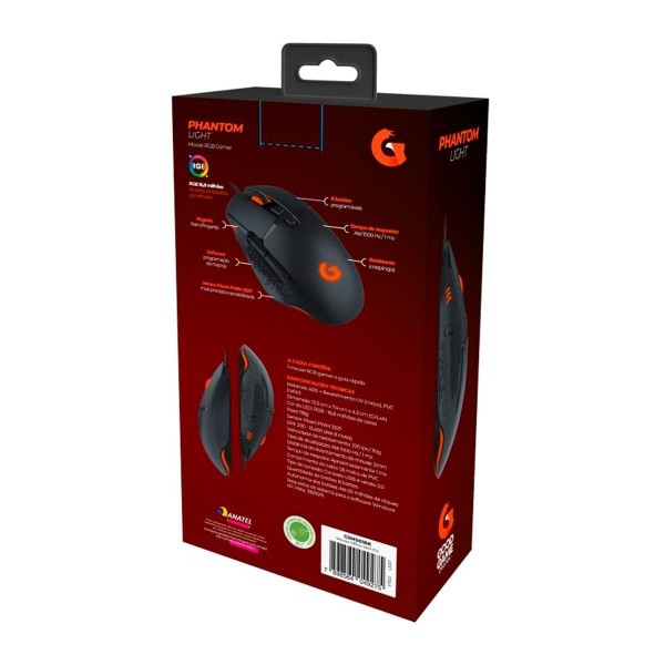 Encontraproduto.com.br - Mouse Gamer Phantom Light RGB G3MS01BK Geonav