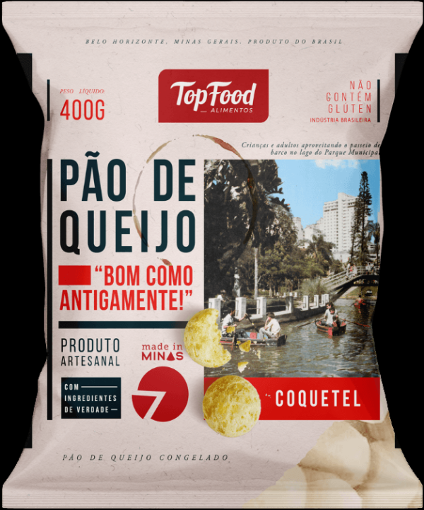Encontraproduto.com.br - Pão de Queijo Topfood Coquetel Pacote 400 g