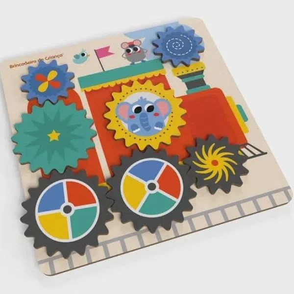 JOGO ENGRENAGENS MEU TRENZINHO - BRINCADEIRA DE CRIANÇA