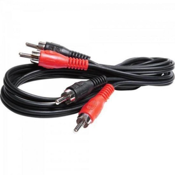 Encontraproduto.com.br - Cabo 2 RCA Macho X 2 RCA Macho 1,8M CBRC0003 Preto STORM