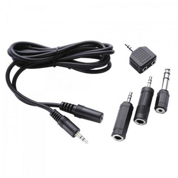 Encontraproduto.com.br - Kit Adaptador C/4 + Cabo P2 ST + J2 ST 1,80M CBPD0004 Preto Generico