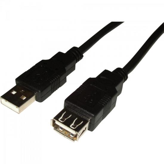 Encontraproduto.com.br - Cabo Extensor Usb 2.0 A Macho X Usb 2.0 A Femea 10m Preto
