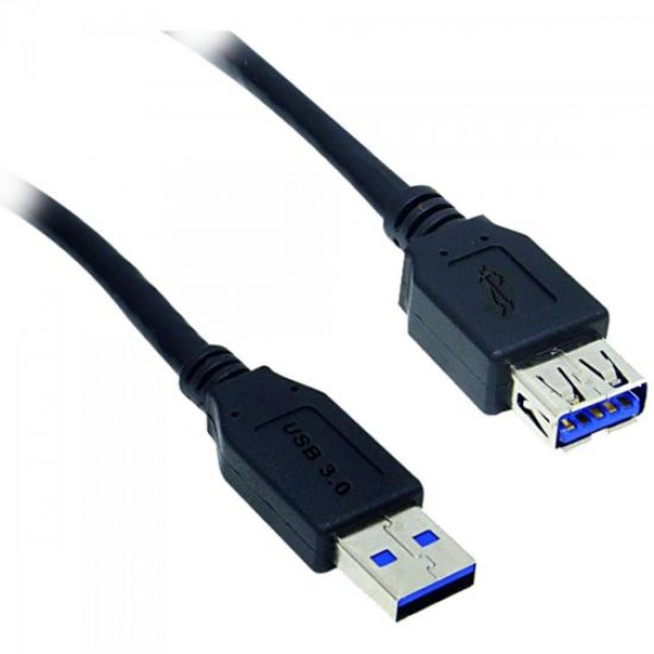Encontraproduto.com.br - Cabo de Dados USB 3.0 a Macho X USB 3.0 a Femea 1,8M CBUS0012 Preto STORM