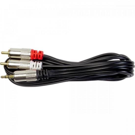 Cabo P2 Stereo Para 2RCA Metal 5m CBRC0029 Storm