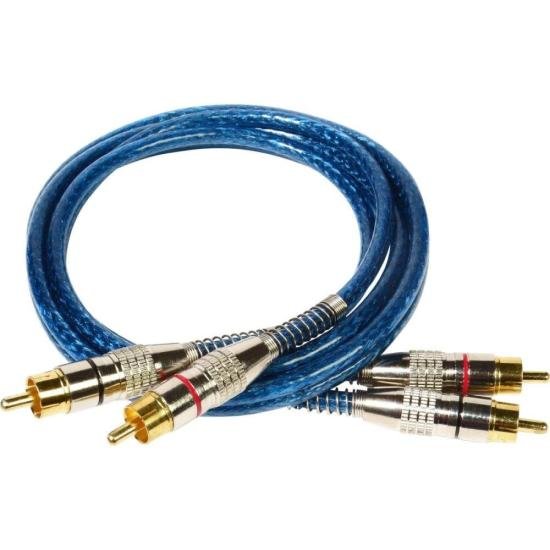 Cabo Blindado 2RCA X 2RCA 1m Azul Storm