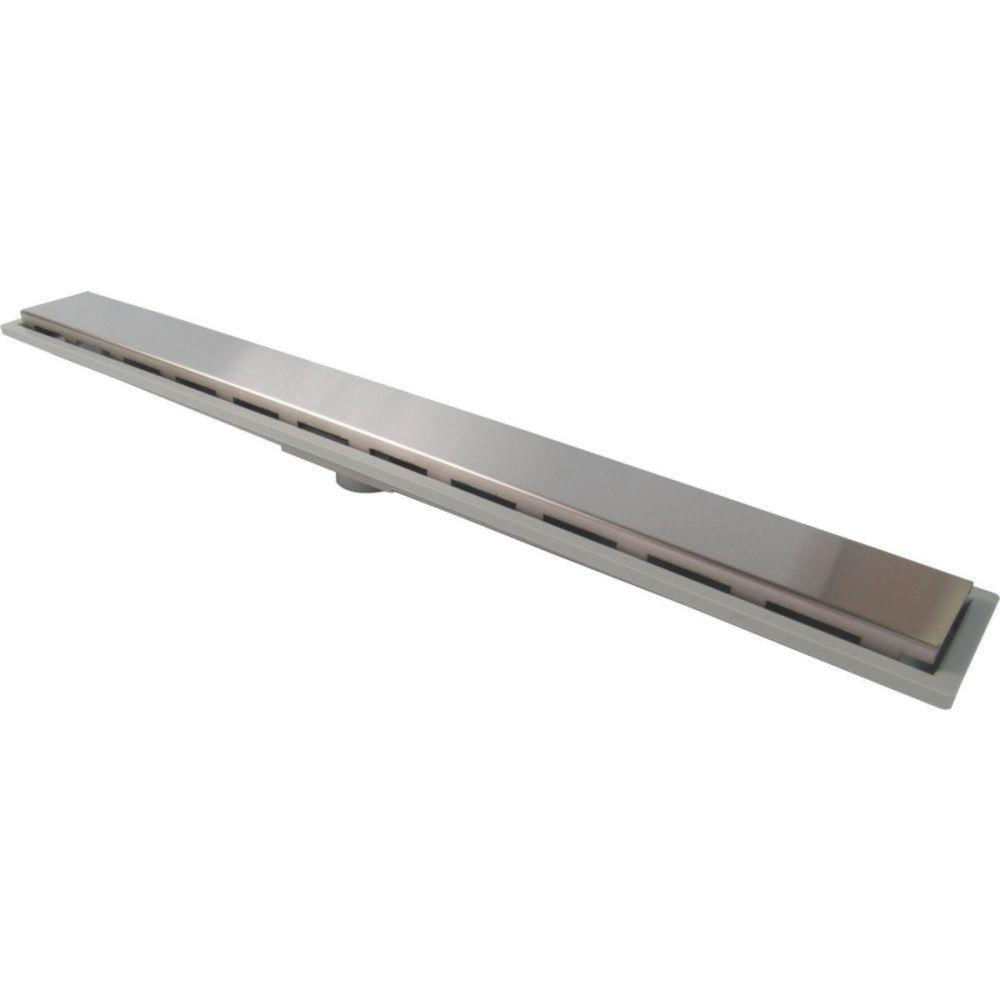 Encontraproduto.com.br - Ralo Linear Elleve Royal 118 100cm com Tampa Inox