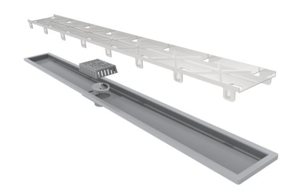 Encontraproduto.com.br - Ralo Linear Elleve Royal 132 90cm com Tampa Oculta