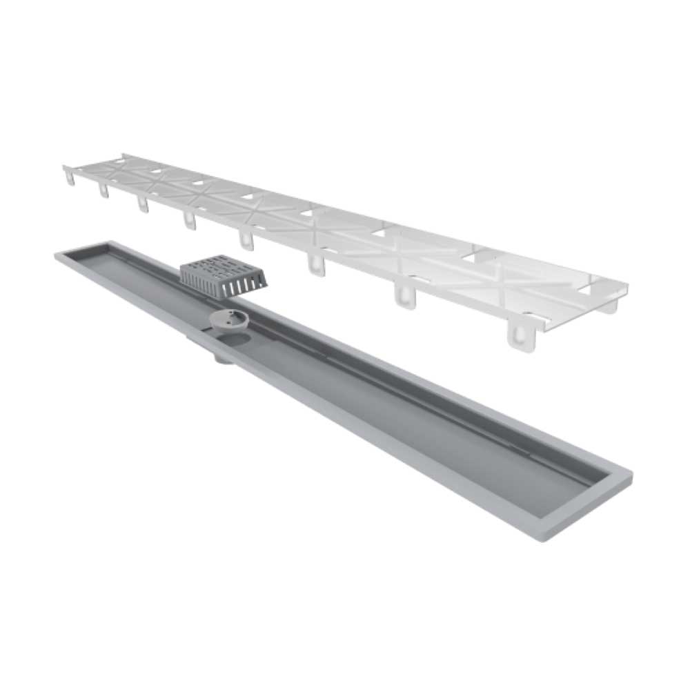 Encontraproduto.com.br - Ralo Linear Elleve Royal 133 100cm com Tampa Oculta