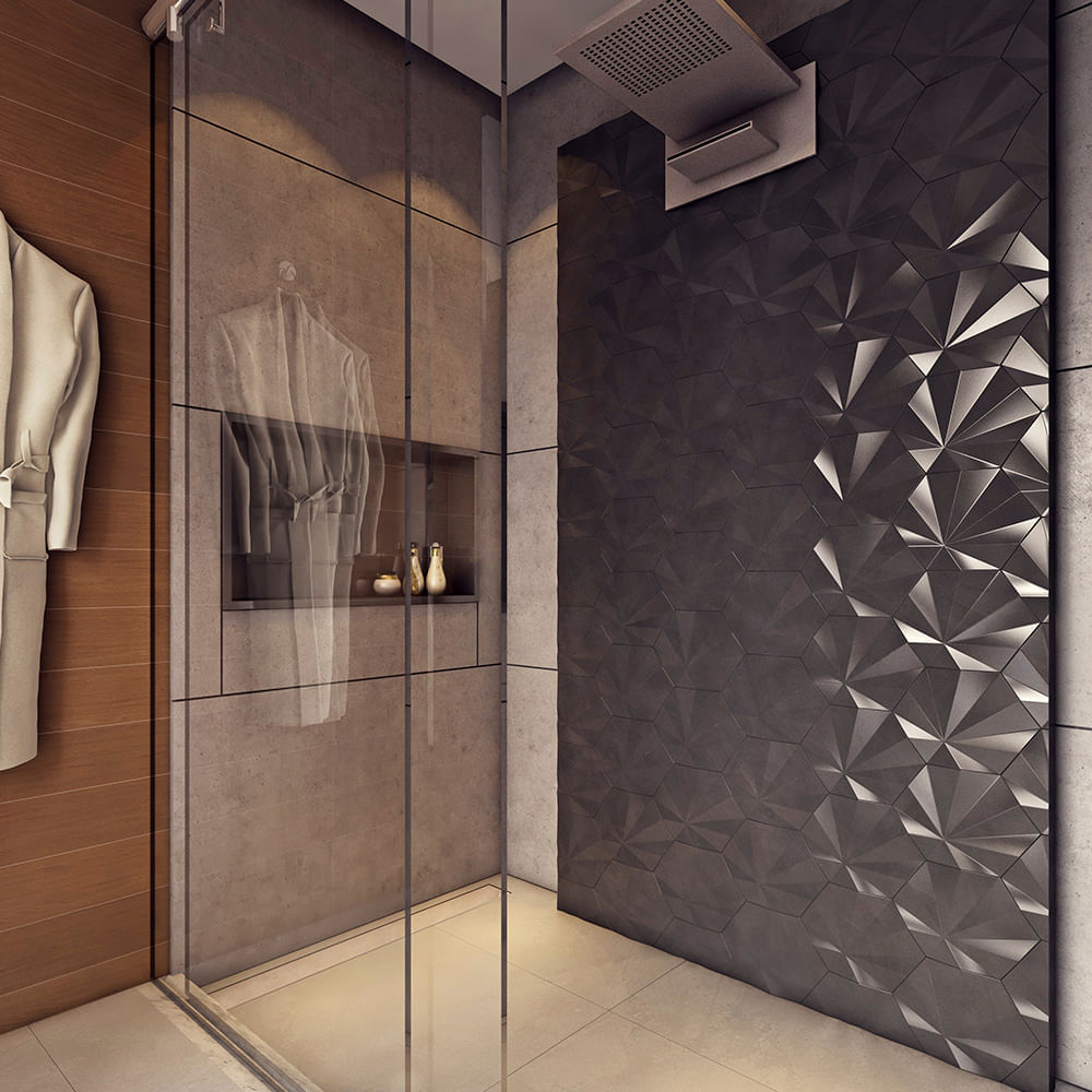 Encontraproduto.com.br - Ralo Linear Elleve Royal 133 100cm com Tampa Oculta