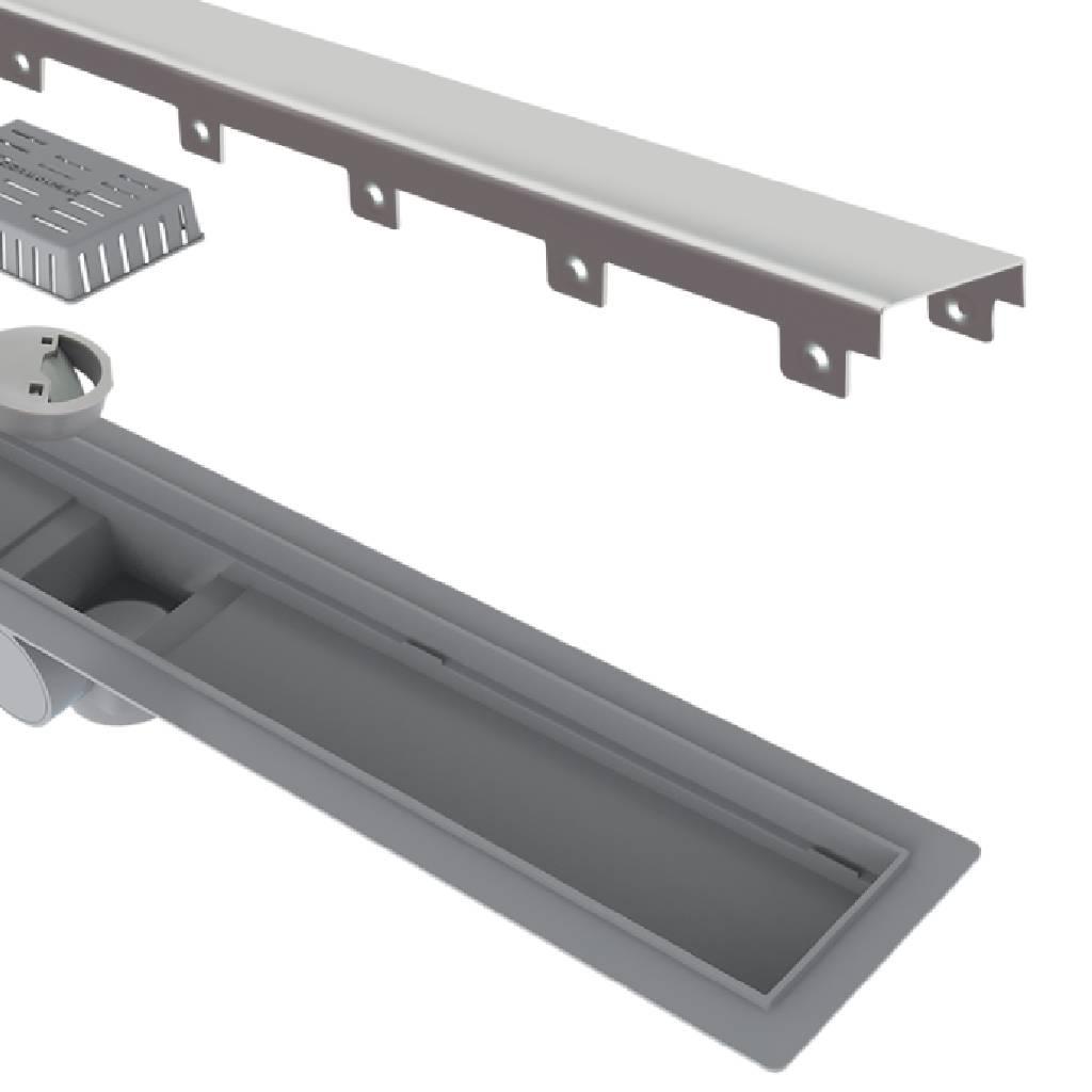 Encontraproduto.com.br - Ralo Linear Elleve Smart Seco 261 70cm com Tampa Inox
