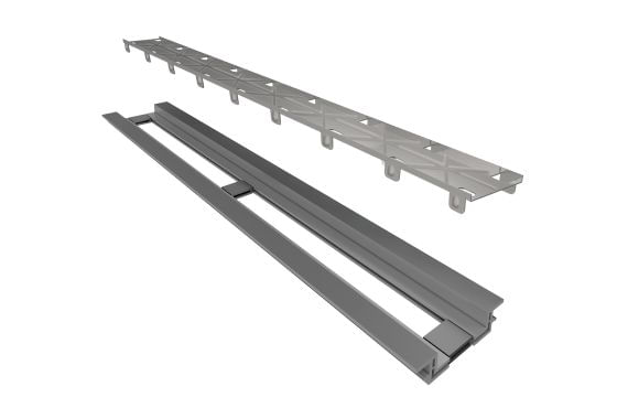 Encontraproduto.com.br - Ralo Linear Elleve Infinity 469 120cm com Tampa Oculta