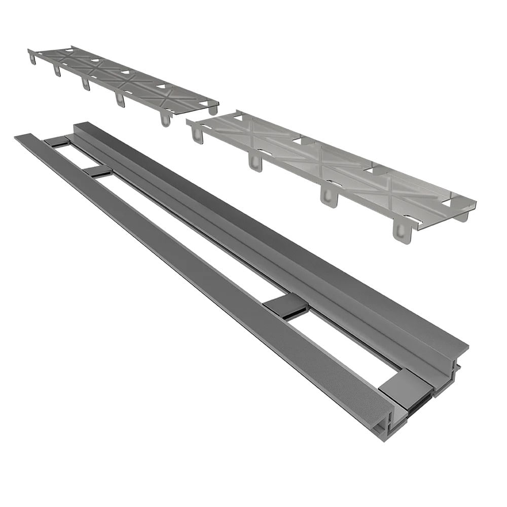 Encontraproduto.com.br - Ralo Linear Elleve Infinity 469 120cm com Tampa Oculta