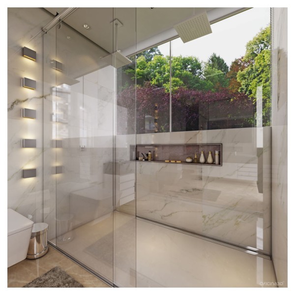 Encontraproduto.com.br - Ralo Linear com 2 Saídas de 1,90m Multimaster 1274 Inox Ralo Linear