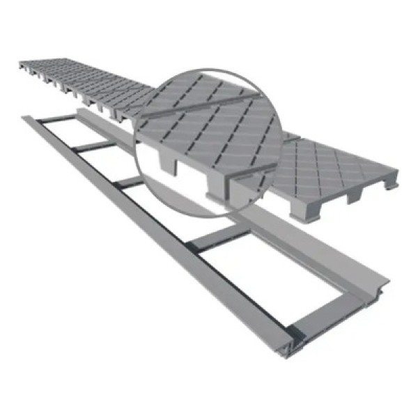 Encontraproduto.com.br - Ralo Linear Elleve Infinity Plus 2931 130cm com Tampa Oculta