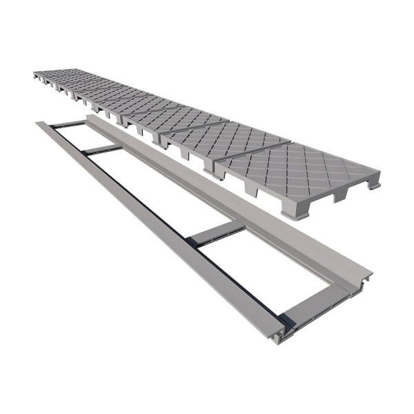 Encontraproduto.com.br - Ralo Linear Elleve Infinity Plus 2931 130cm com Tampa Oculta