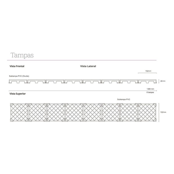 Encontraproduto.com.br - Ralo Linear Elleve Infinity Plus 2931 130cm com Tampa Oculta