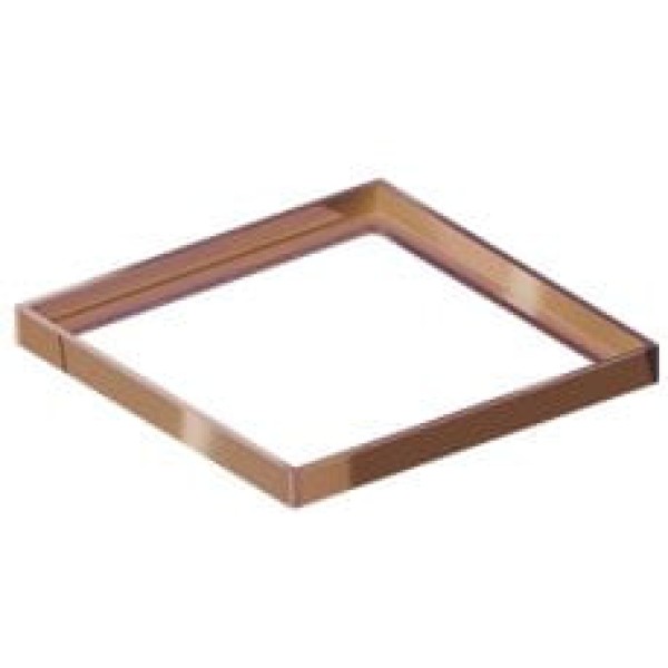 Encontraproduto.com.br - Porta Grelha Linear Elleve Quadrado 4182 10x10 Red Gold