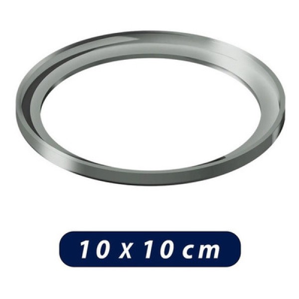Encontraproduto.com.br - Porta Grelha Linear Elleve Redondo 4183 10x10 Polido