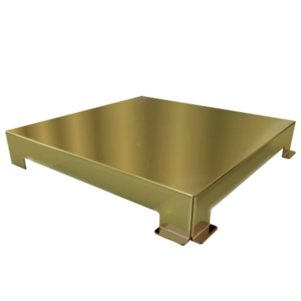 Encontraproduto.com.br - Ralo Linear Elleve Square 4244 15x15 com Tampa Gold