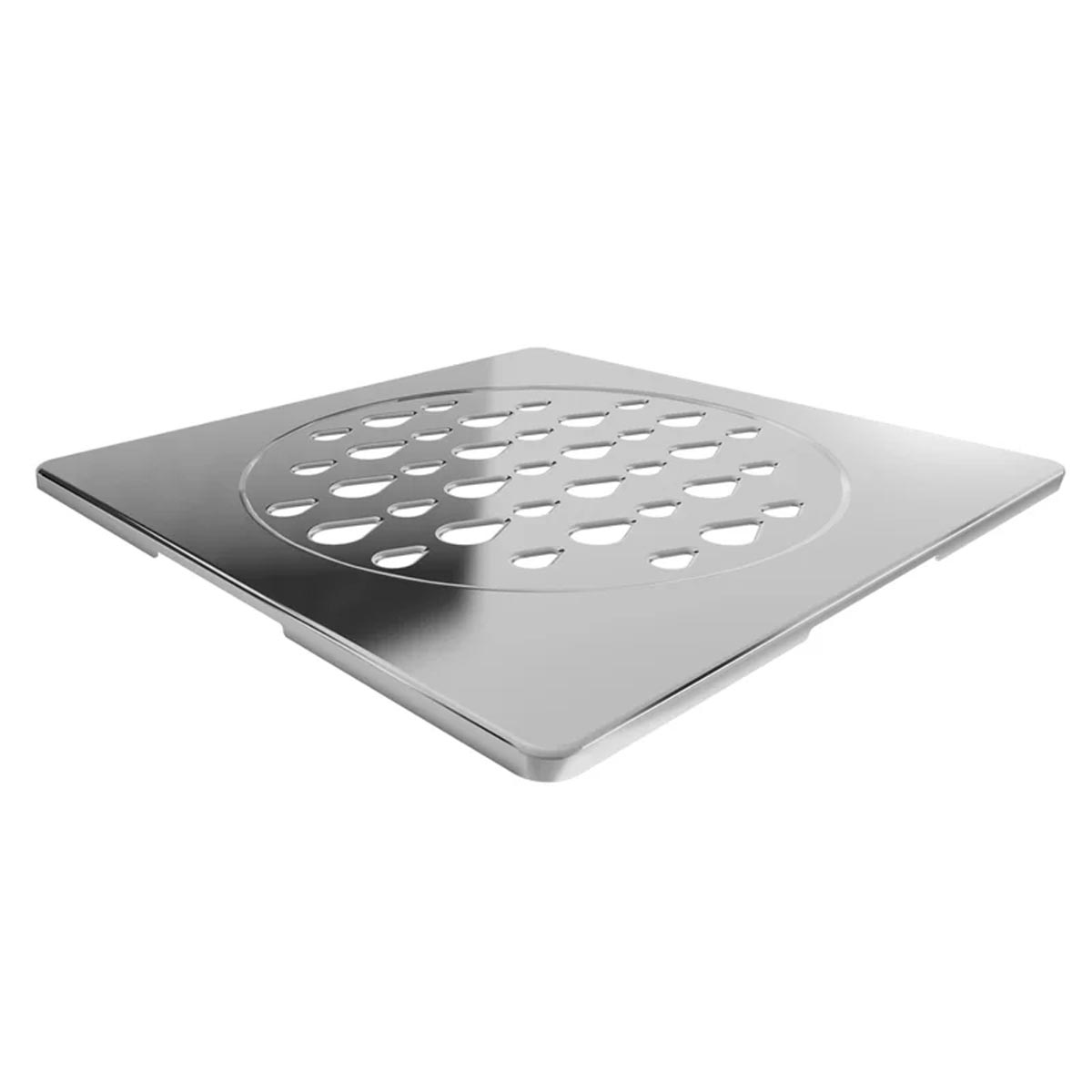 Encontraproduto.com.br - Grelha para Ralo Linear Novii Quadrada 5206 15x15 Aço Inox
