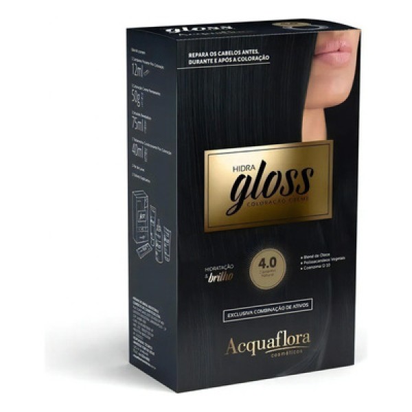 Encontraproduto.com.br - Coloração Acquaflora Hidra Gloss 1.0 Preto