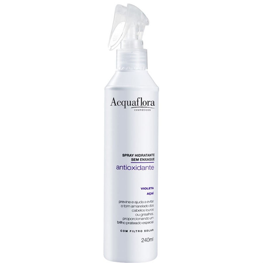 Encontraproduto.com.br - Spray Hidratante Acquaflora Condicionante Antioxidante 240ml