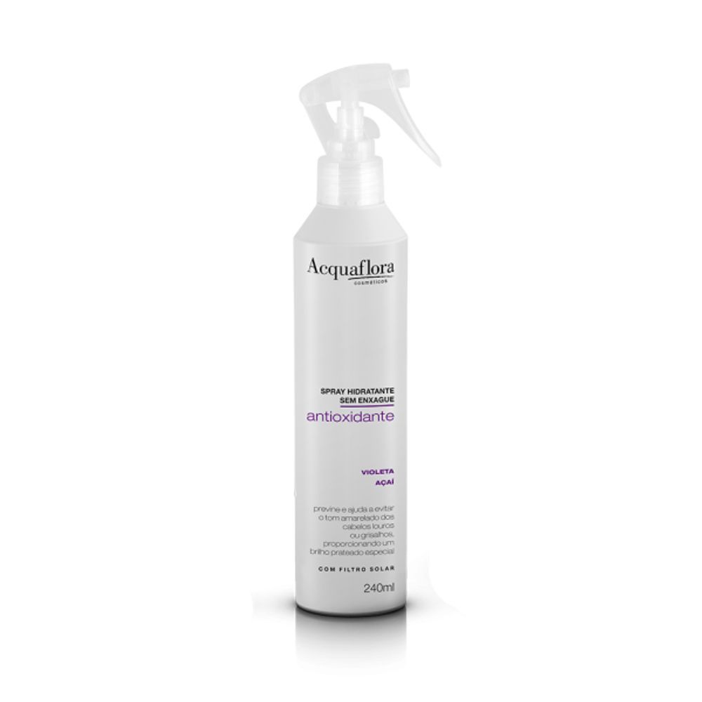 Encontraproduto.com.br - Spray Hidratante Acquaflora Condicionante Antioxidante 240ml