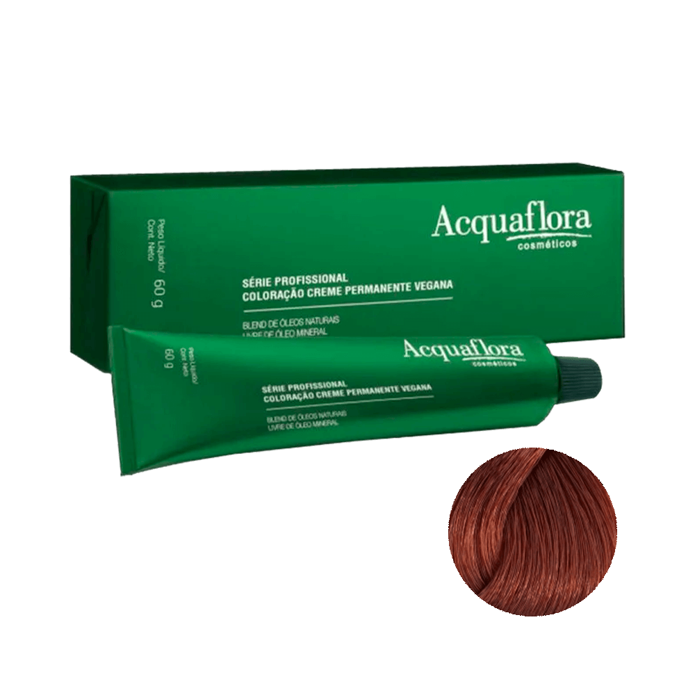 Encontraproduto.com.br - Coloracao Permanente Vegana 60g 7.4 Louro Natural Acobreado - Acquaflora