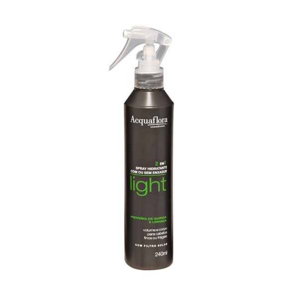 Encontraproduto.com.br - Spray Hidratante Capilar Acquaflora 2 em 1 Condicionante Light 240ml