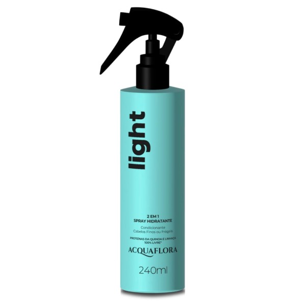 Encontraproduto.com.br - Spray Hidratante Capilar Acquaflora 2 em 1 Condicionante Light 240ml