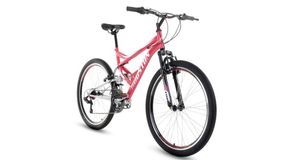 Encontraproduto.com.br - Bicicleta Houston Vivid Aro26 21 Marchas com Freio V.Brake - Rosa/Prata