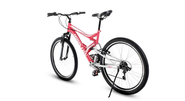 Encontraproduto.com.br - Bicicleta Houston Vivid Aro26 21 Marchas com Freio V.Brake - Rosa/Prata