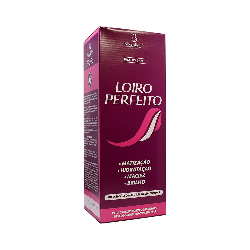 Kit Capilar Bio Instinto Loiro Shampoo + Condicionador + Tratamento+Pente
