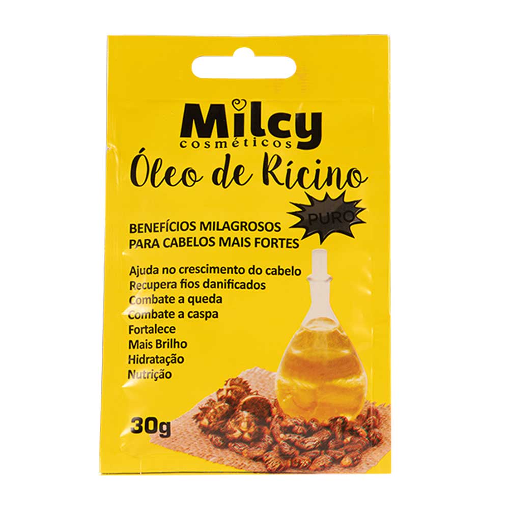 Máscara Tratamento Óleo De Rícino Milcy Sachê Capilar  30g