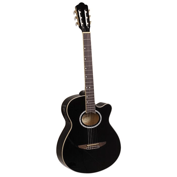 Encontraproduto.com.br - Violão Eletroacústico Nylon Preto Vegas BK - Tagima