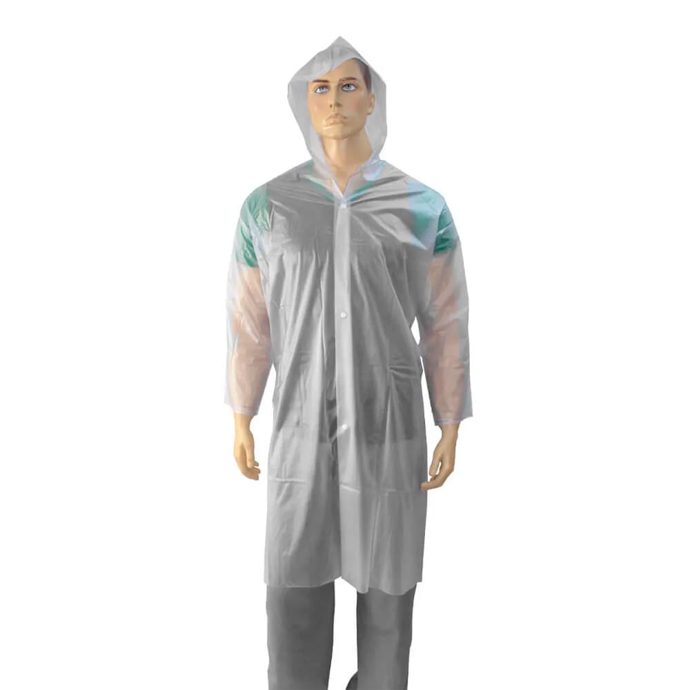 Encontraproduto.com.br - Capa de Chuva Laminada Brascamp Transparente CA28450