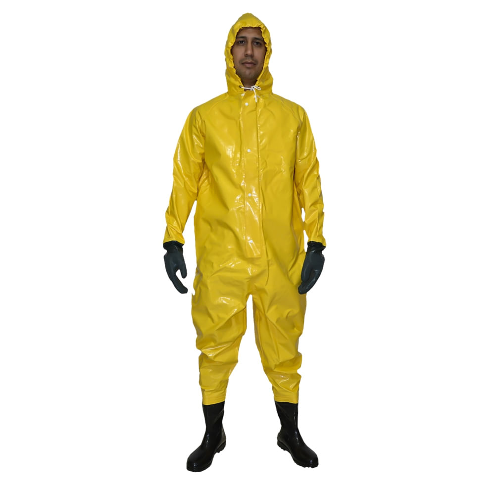 Encontraproduto.com.br - Conjunto de Macacão com Luva e Bota Brascamp Saneamento 36