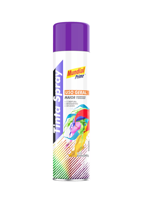 Tinta Spray Violeta 400ML Mundial Prime