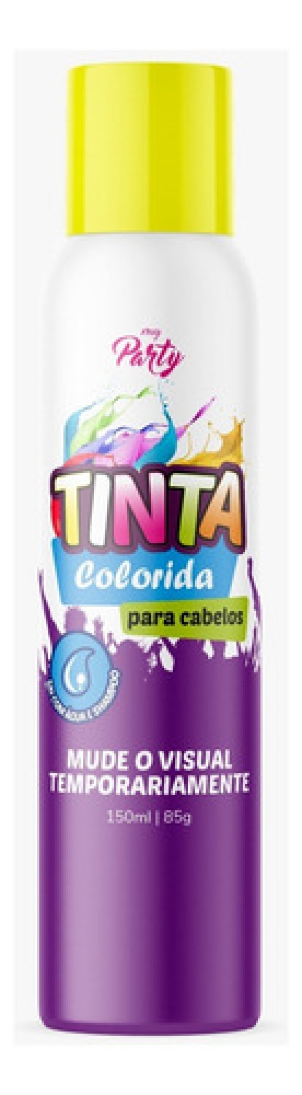Tinta Spray Temporária para Cabelos My Party Azul 150ml