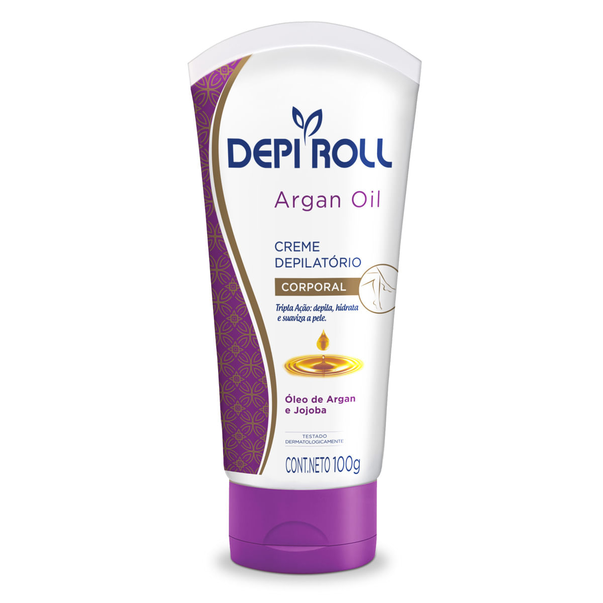 Encontraproduto.com.br - Creme Depilatório Depiroll Corporal Óleo De Argan E Jojoba 100g
