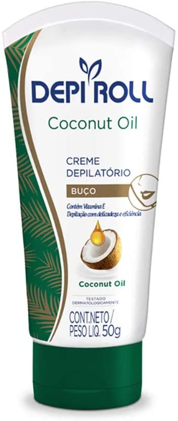 Encontraproduto.com.br - CREME DEPIROLL COCONUT OIL DEP BUÇO 50G