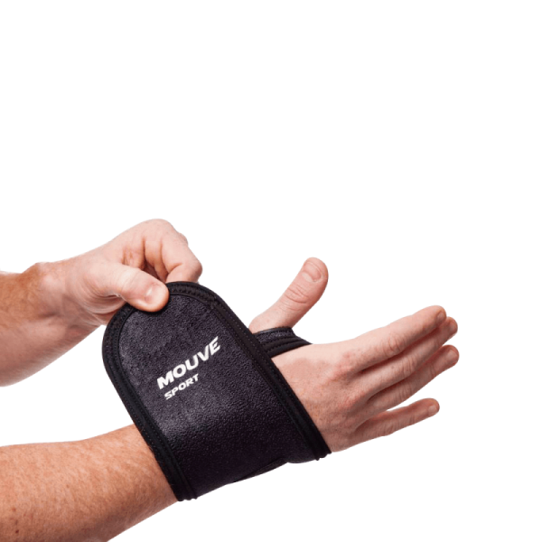 Encontraproduto.com.br - Munhequeira ajustável Mouva Sport com polegar