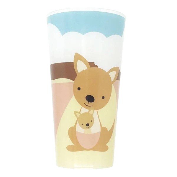 Encontraproduto.com.br - Copo Infantil Com Tampa Eco Canguru 400ml - Giro Baby