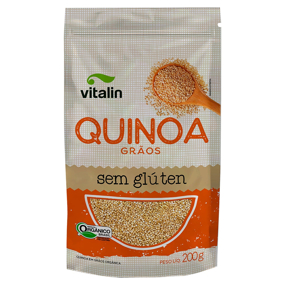 Encontraproduto.com.br - Quinoa Org Vitalin Sem Gluten 200g Graos Sem Glute