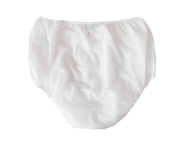 Encontraproduto.com.br - Calca Plastica Luxo  Sem Botão (BRANCO) - TAM G - Senior Care