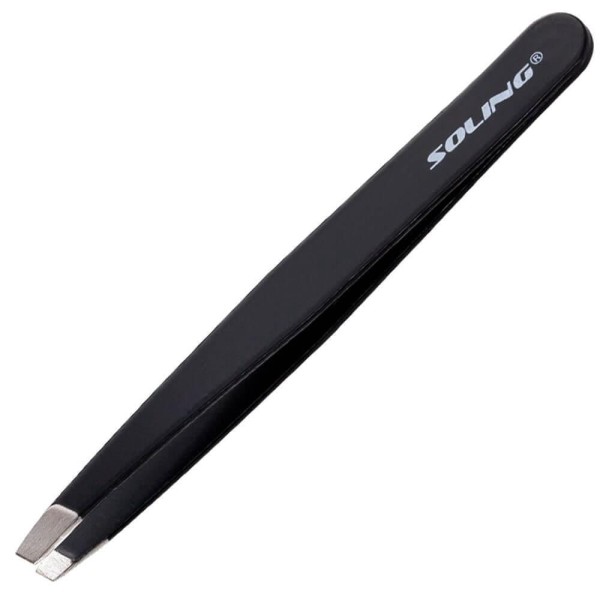 Encontraproduto.com.br - Pinça Soling Black Ponta Reta 301