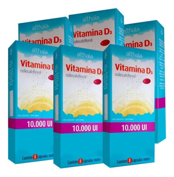 Encontraproduto.com.br - Vitamina D3 10.000UI Althaia 8 Cápsulas