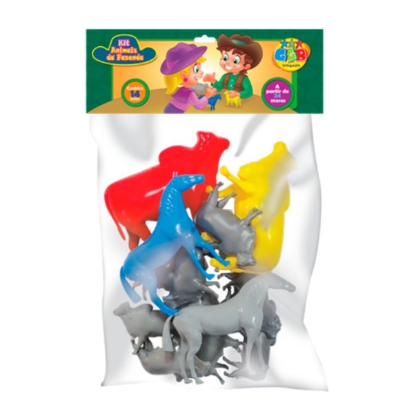 Encontraproduto.com.br - Kit Animais Da Fazenda Solapa Ref 260
